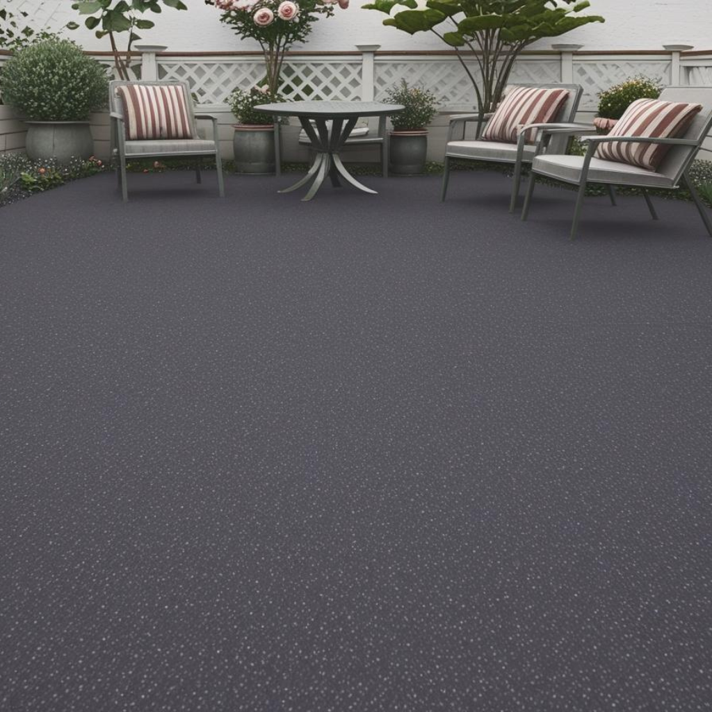 Black Resin Patio in Elton