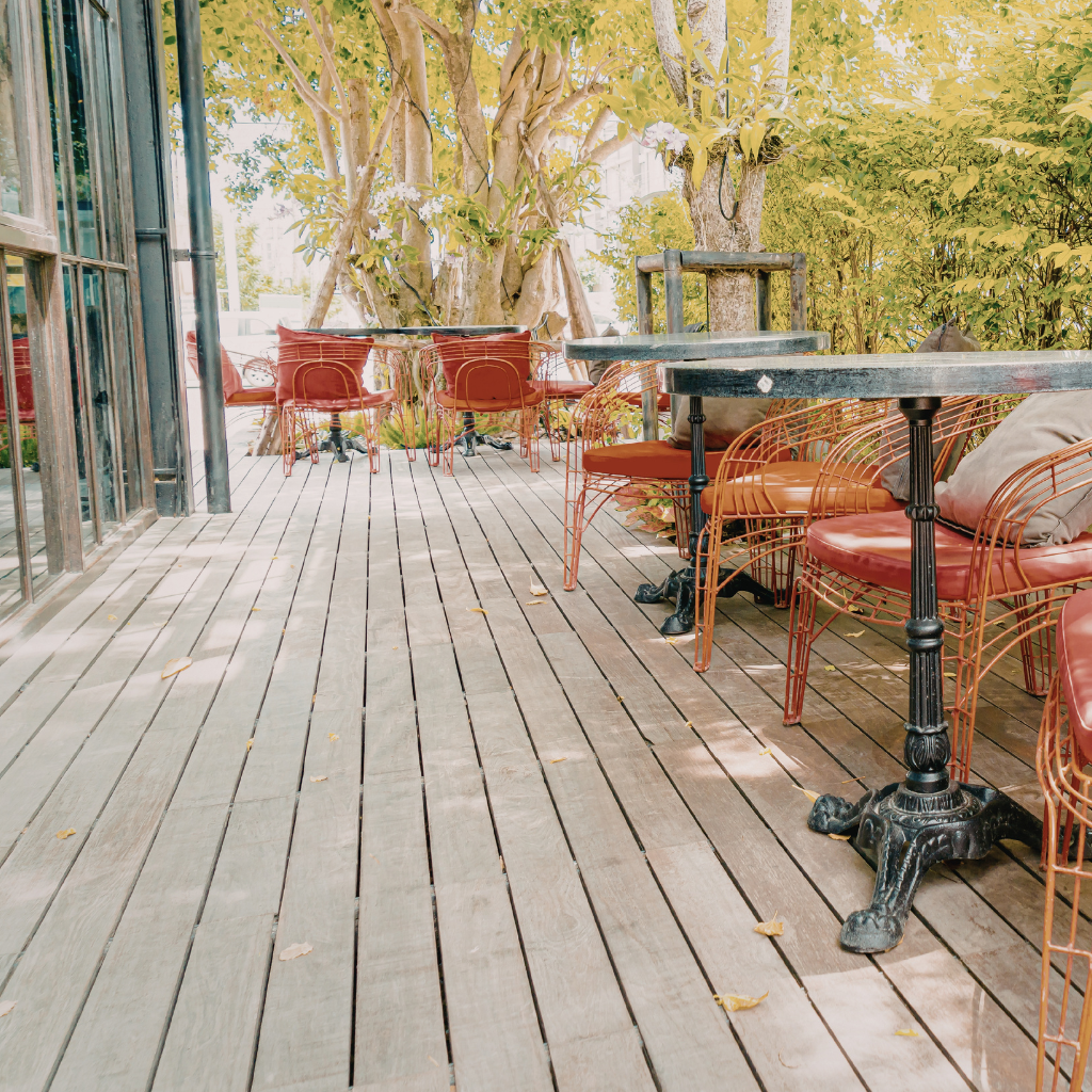 New Decked Patios in Elton