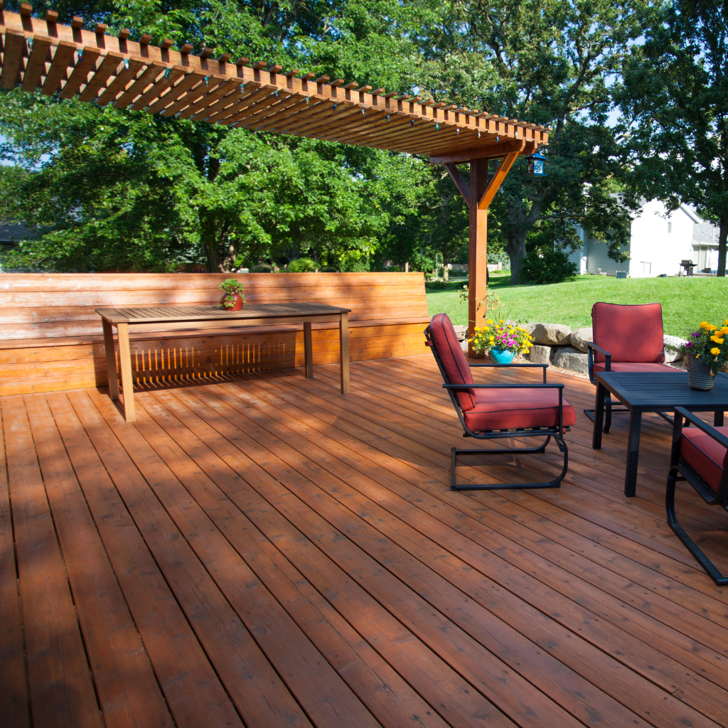 Patio Decking Replaced in Elton