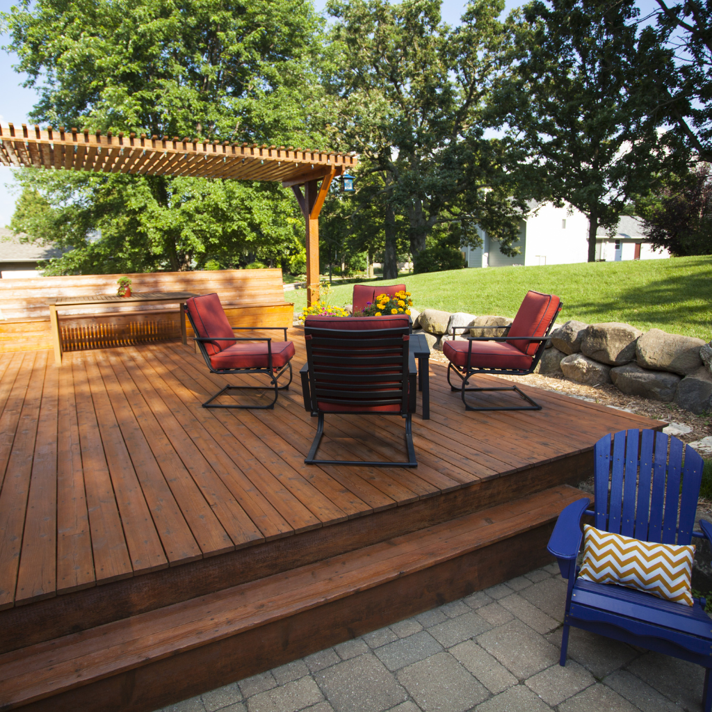 Wooden Patio in Elton